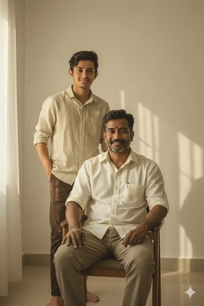 Father and son prompt