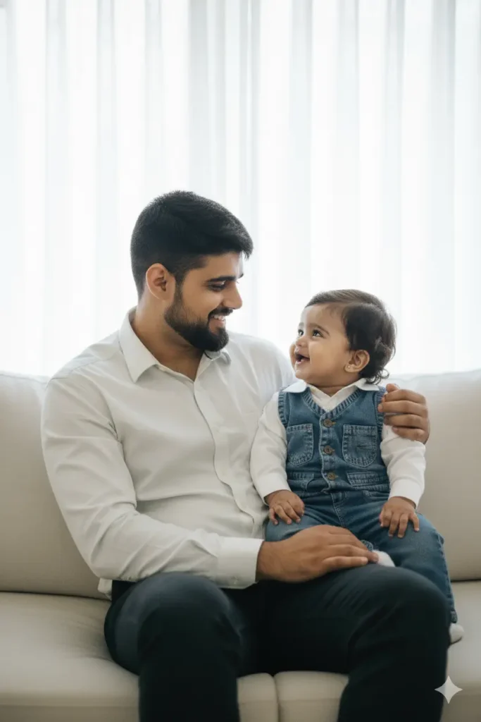 gemini ai prompt for father and son photo