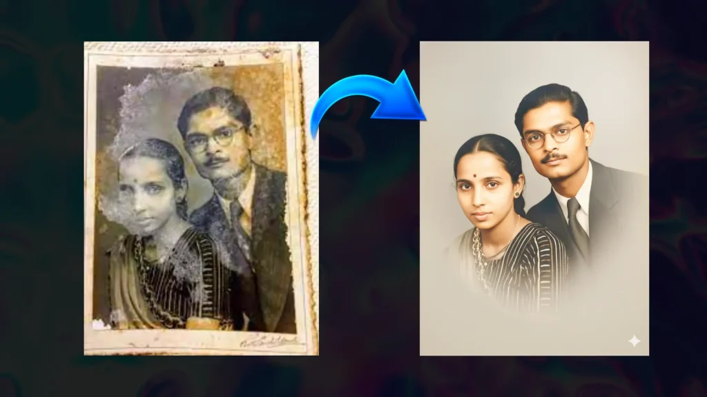 old photo to new photo prompt