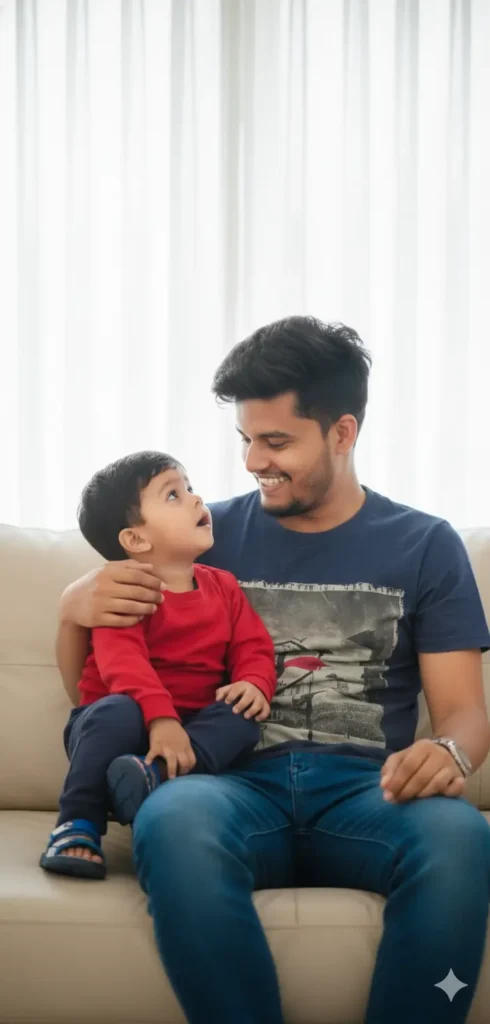 prompt for Father and son