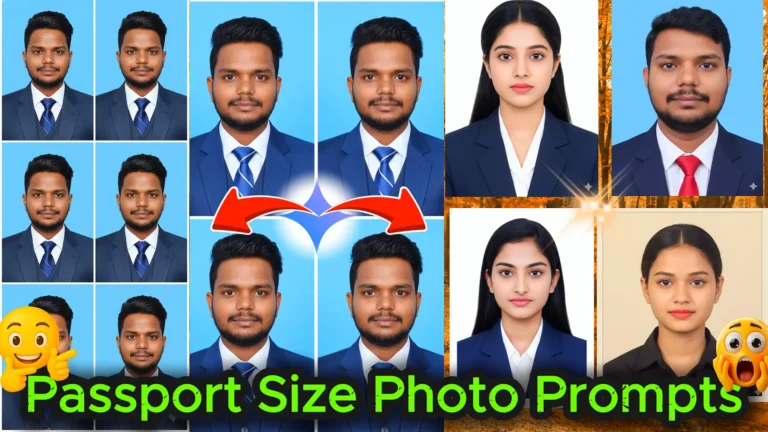 passport size photo prompt for gemini ai
