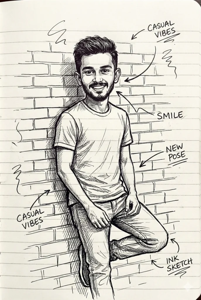 gemini hand drawn sketch prompt generator