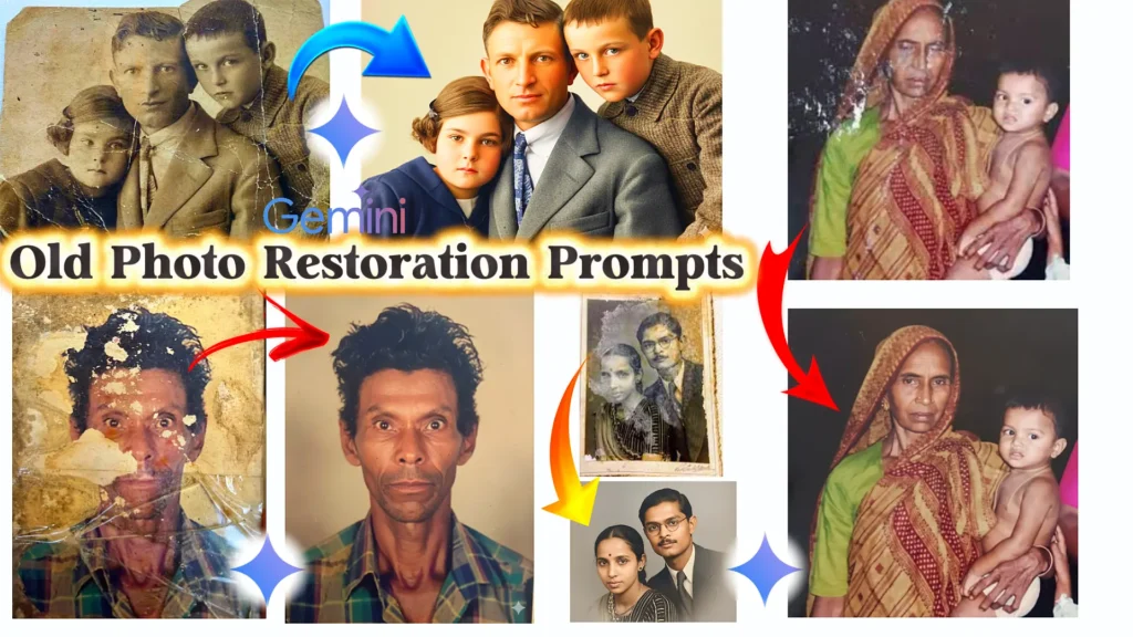 Chatgpt and gemini ai prompt for old photo restoration