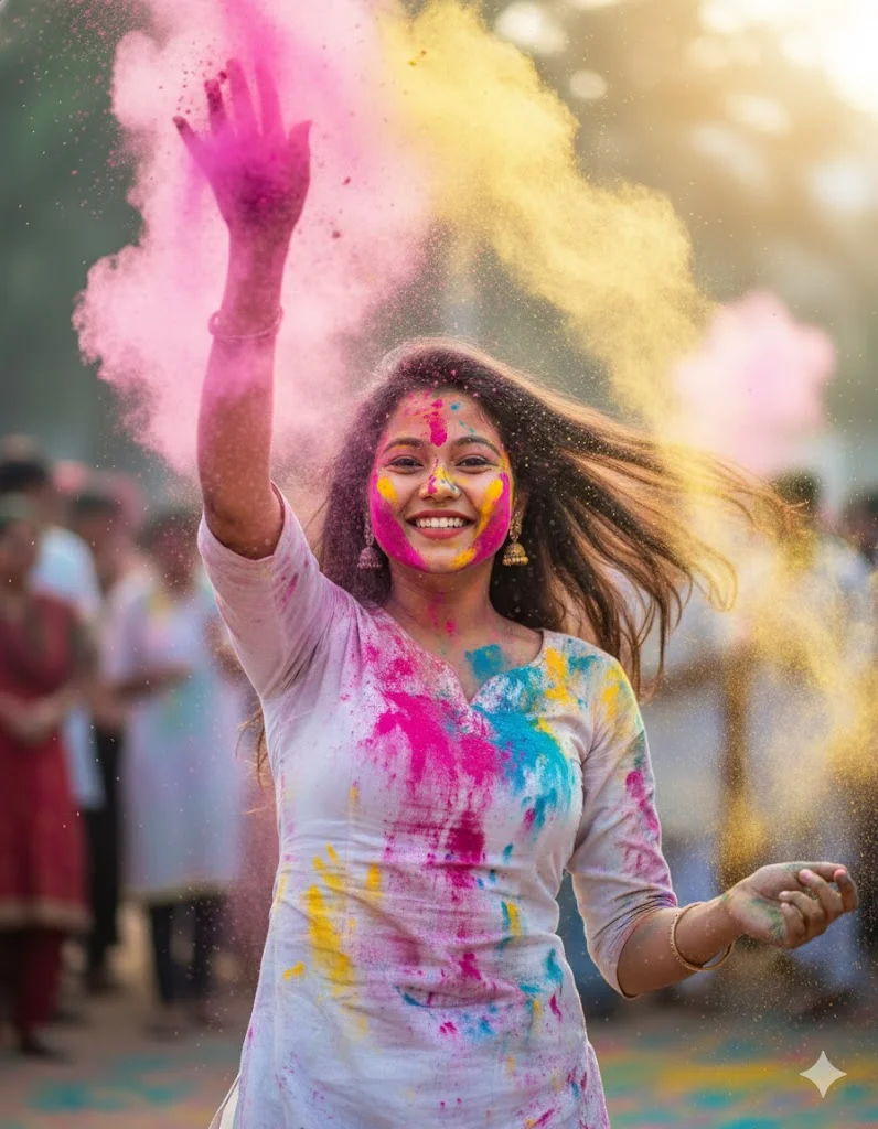 gemini holi prompt for girl