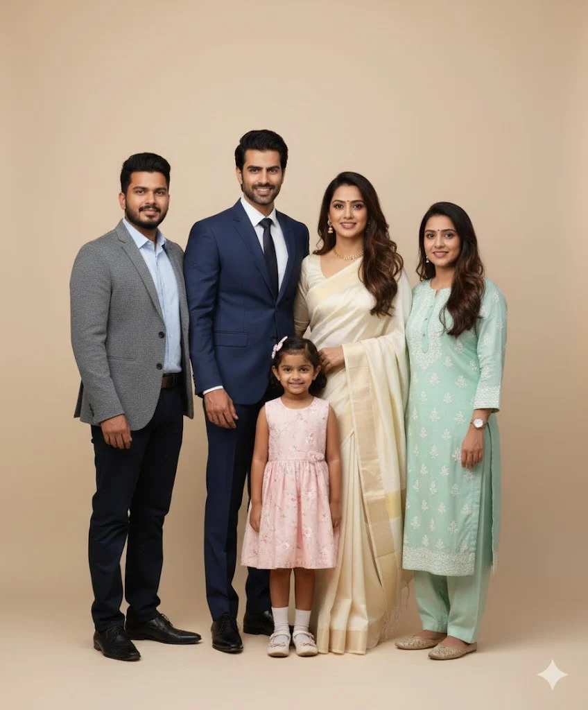 gemini prompt for family picture of 5 free