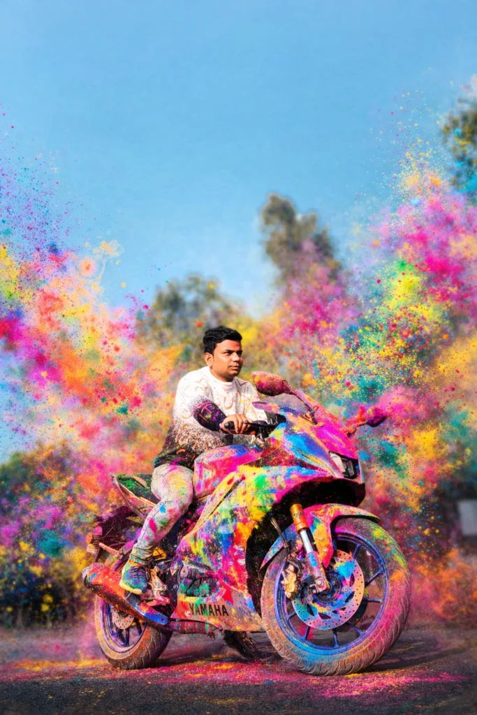 holi prompt for bike