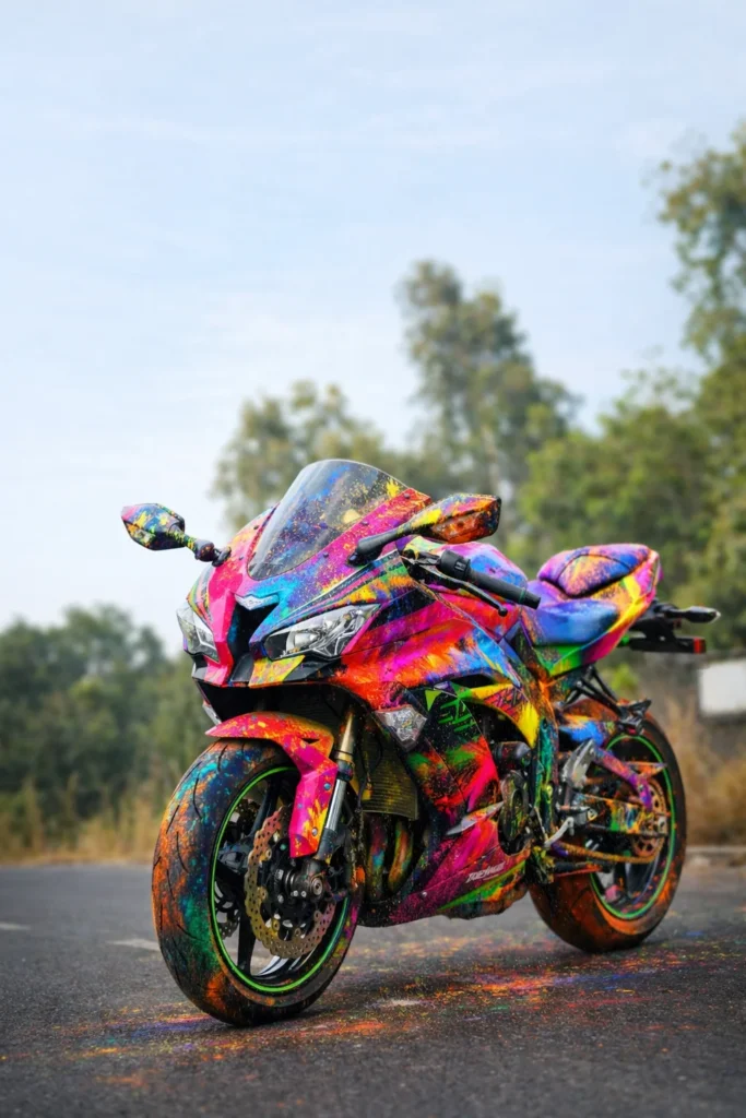 holi prompt for bike online