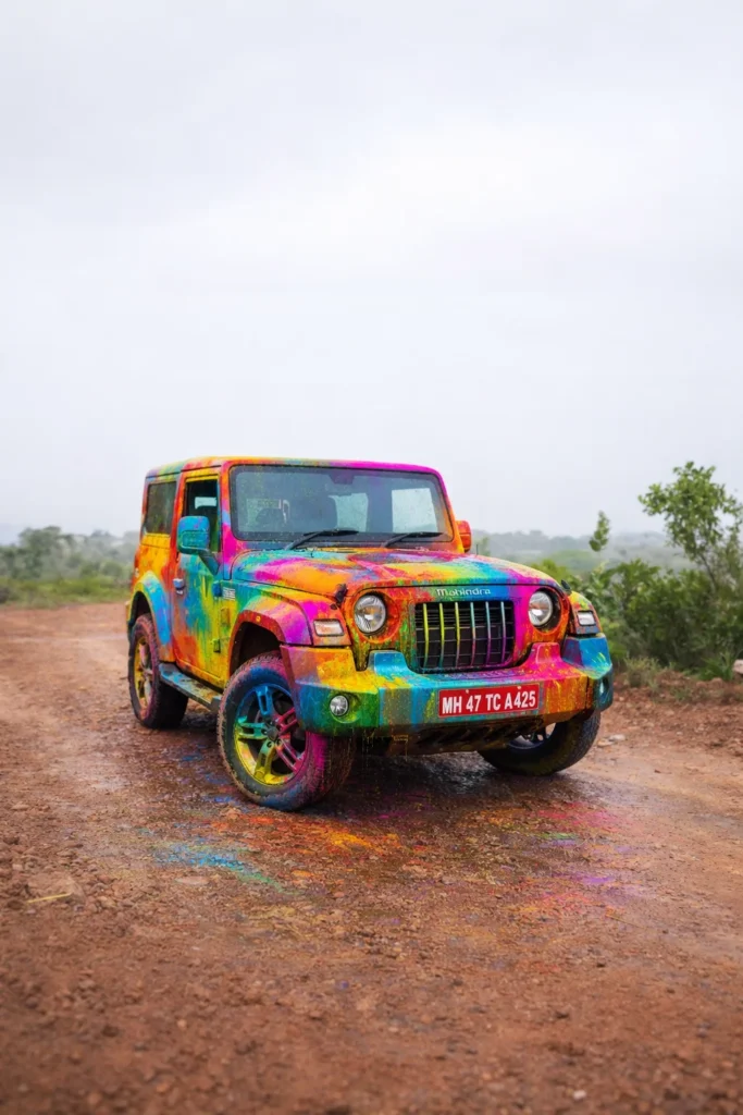 holi prompt for car creative