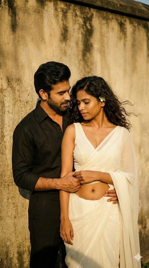 11. copy paste prompts for gemini ai retro style couple photo