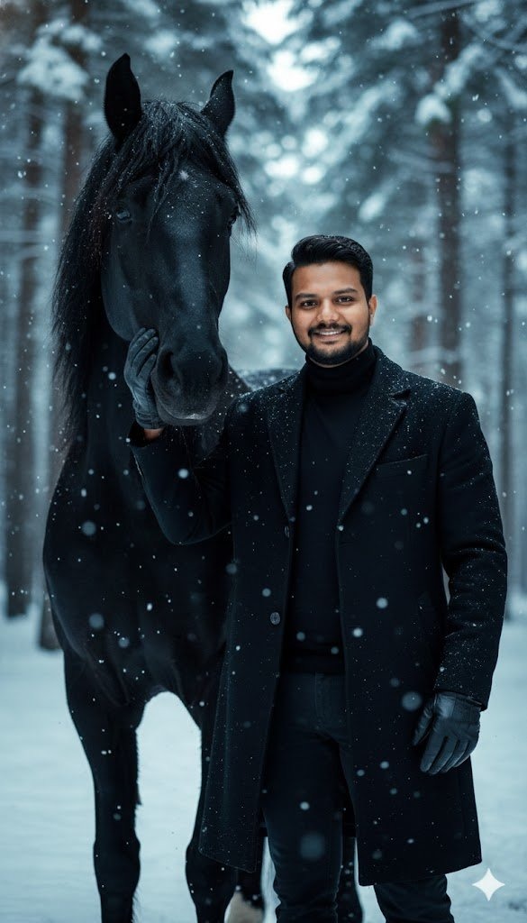 horse prompt ai photo