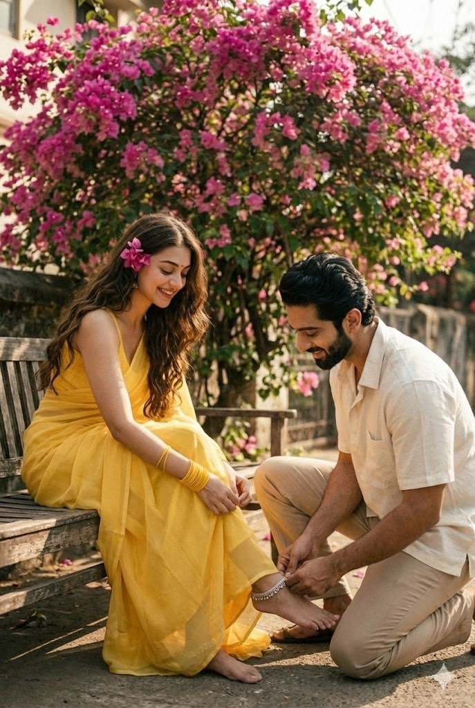 1. prompt for gemini ai retro style couple photo