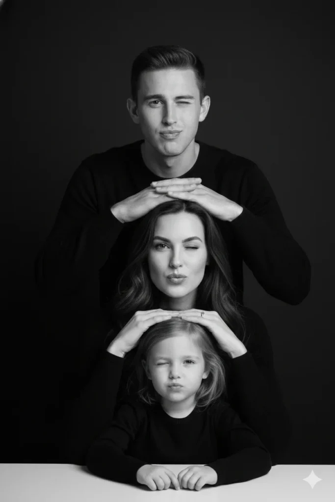 prompt for black and white family photos