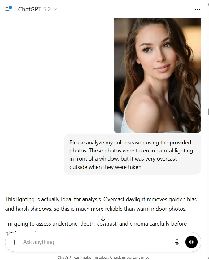 ai color analysis free