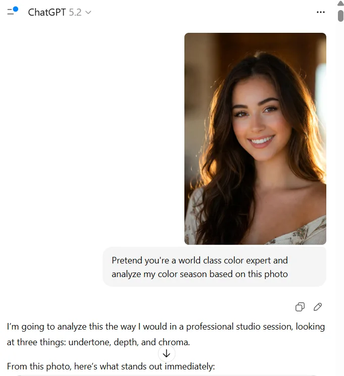 chat gpt prompt for color analysis reddit